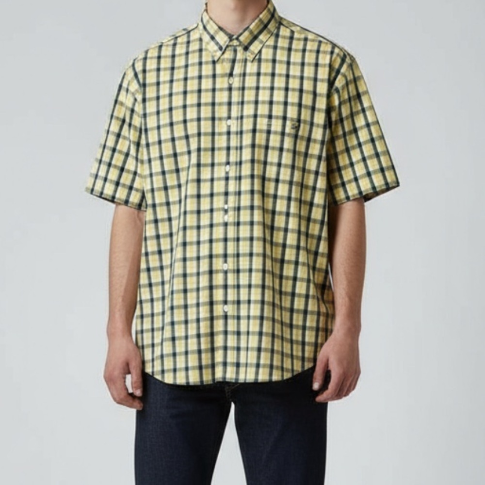 NWT Men’s IZOD Salt Water Plaid Button Down Shirt | Size Large